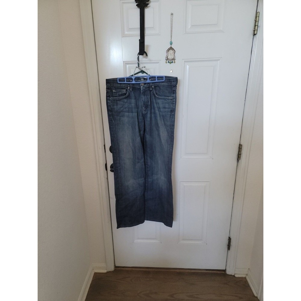 7 For All Mankind Austyn Straight Mens Jeans Dark Wash Size 32x29